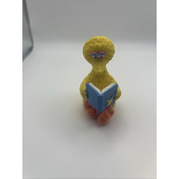 Applause Other - Sesame Street Big Bird Sitting Reading Book PVC Figure Applause Henson Muppet's